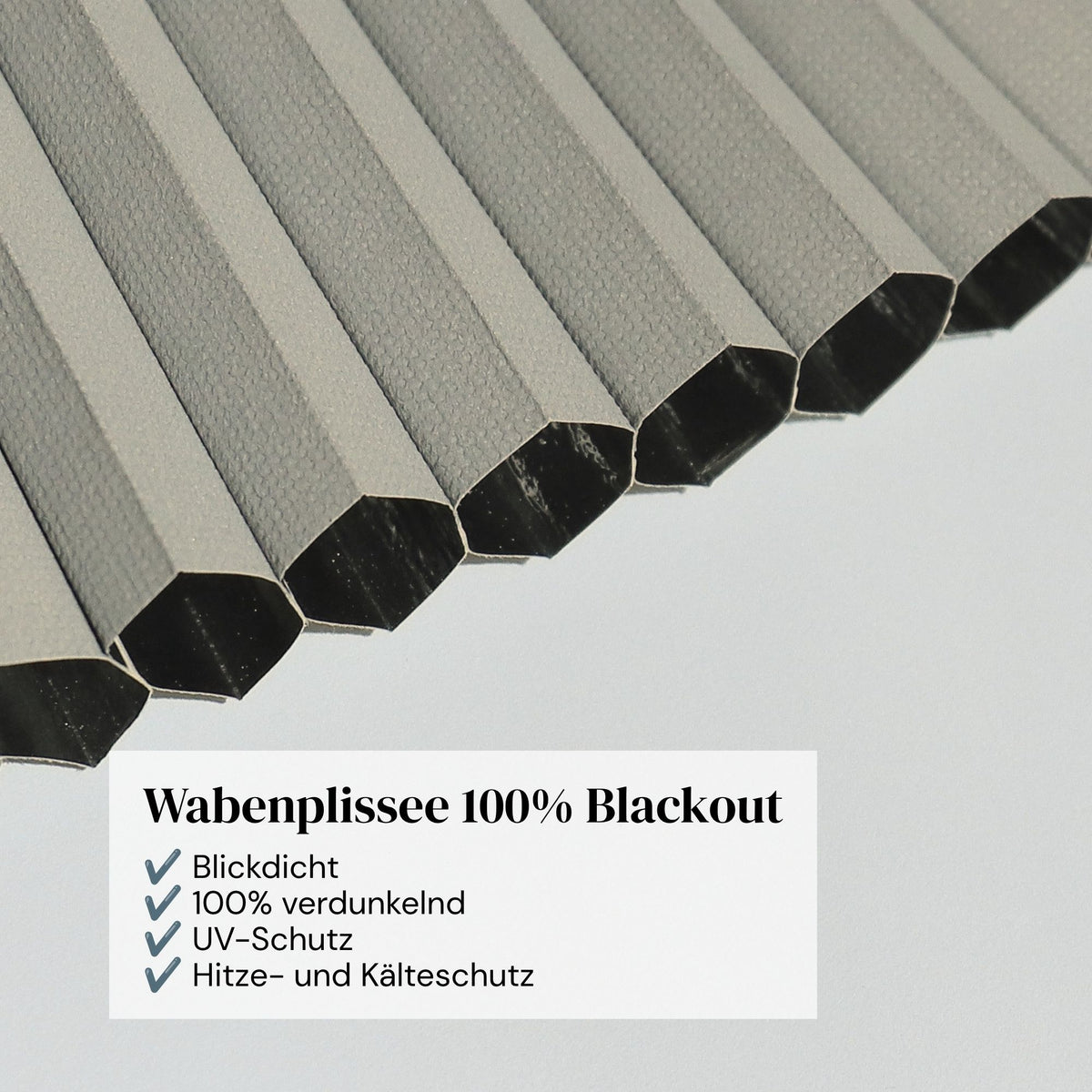Wabenplissee 100% Blackout