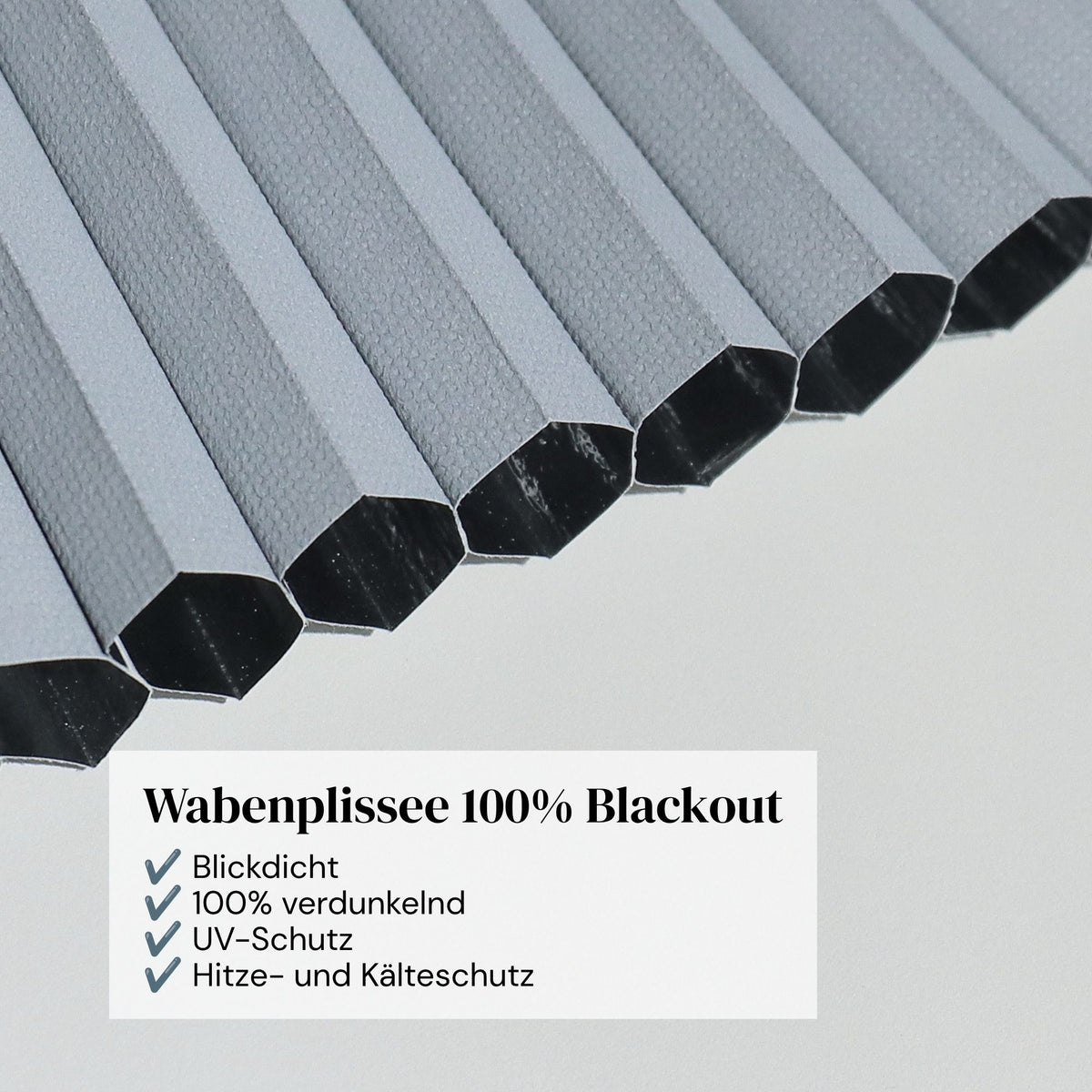 Wabenplissee 100% Blackout
