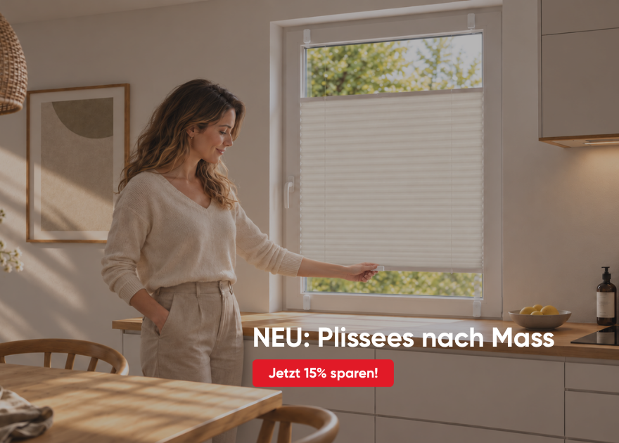Plissees nach Mass – in 3 Schritten selbst konfiguriert