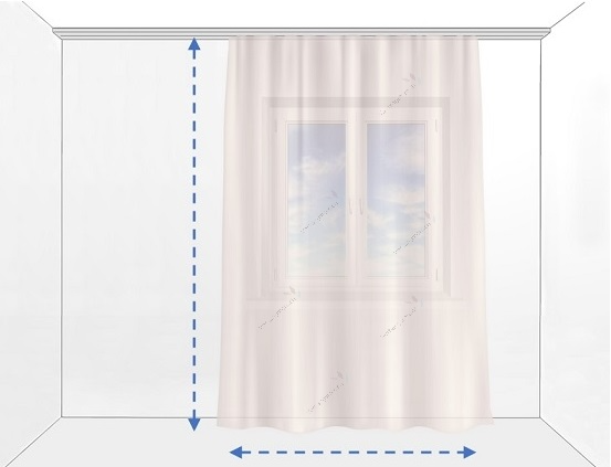 Ausmess-Tipps für Vorhänge in Bodenlänge