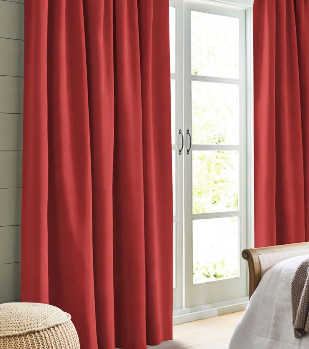 Blackout curtain rust red Cyrill