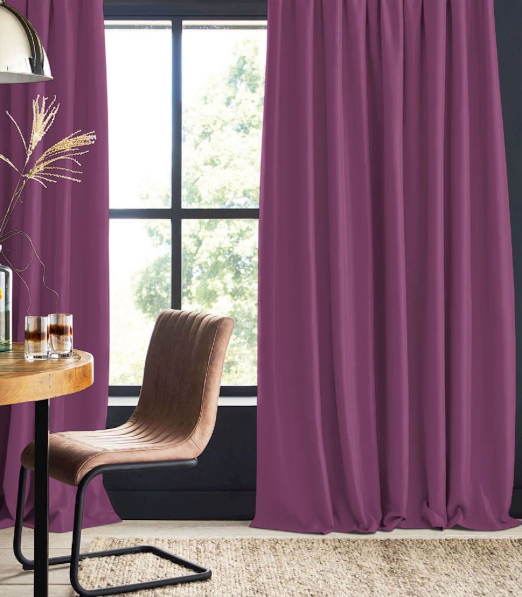 Blackout curtain purple Cyrill