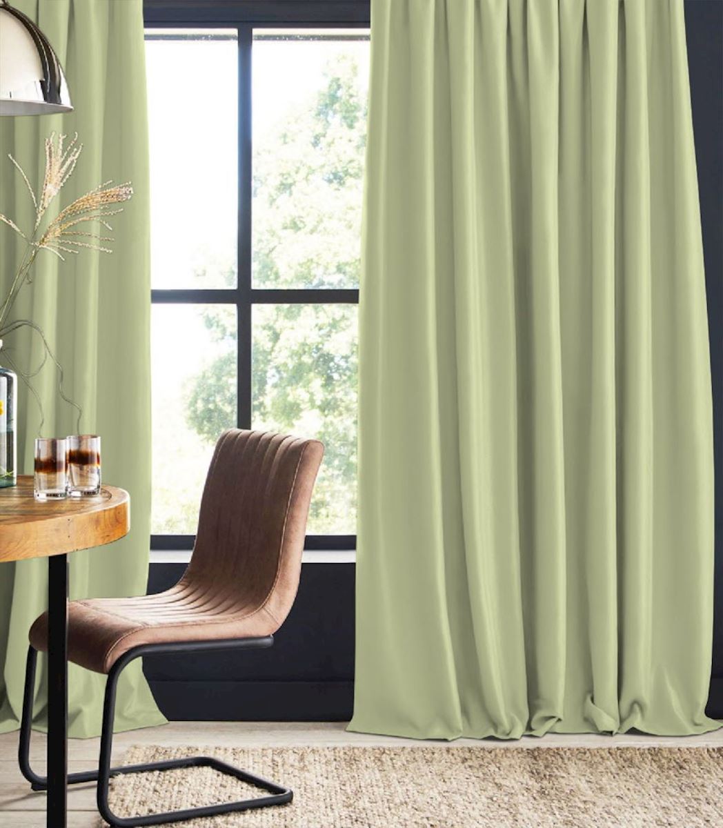 Night curtain green Elfi
