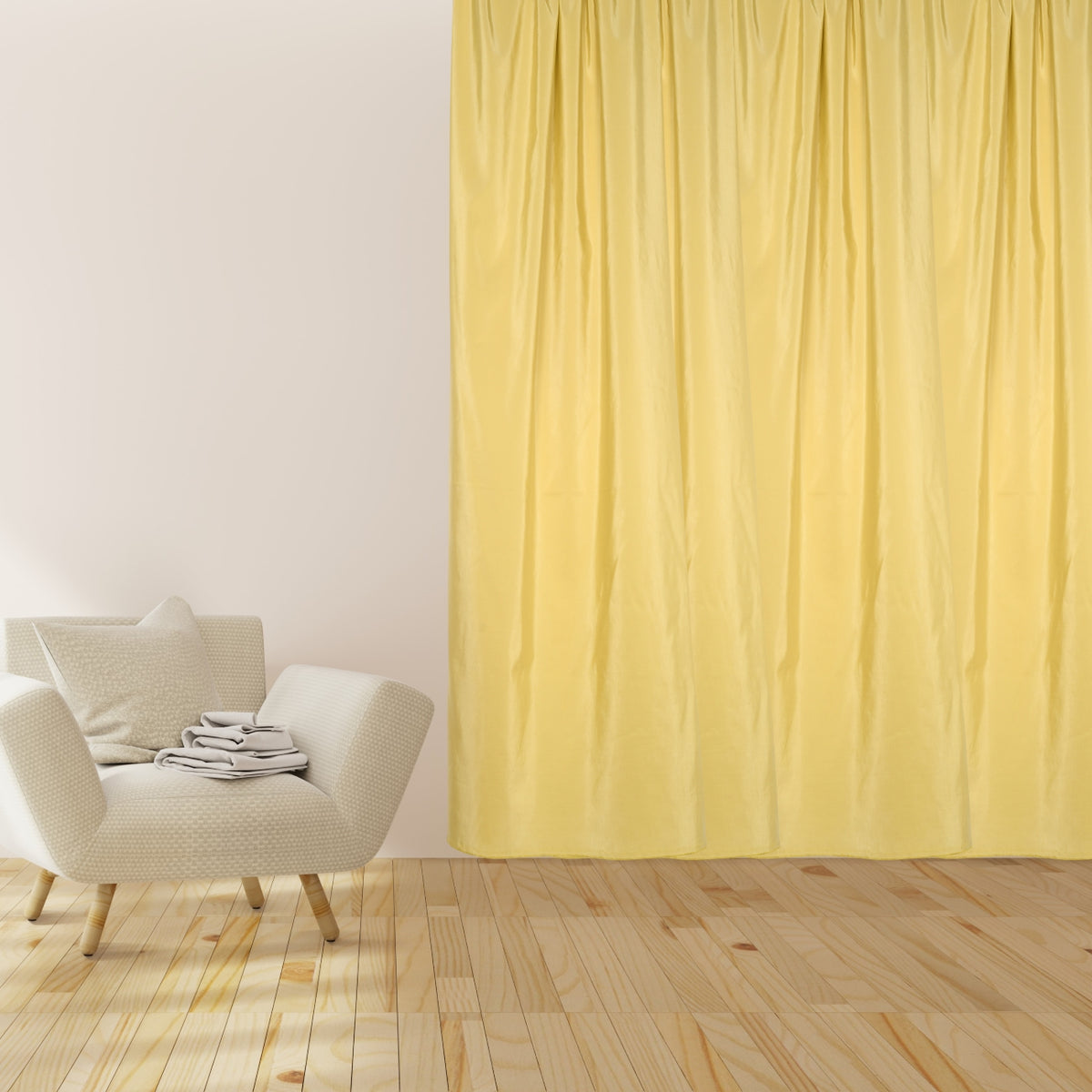 Night curtain delicate yellow Colton
