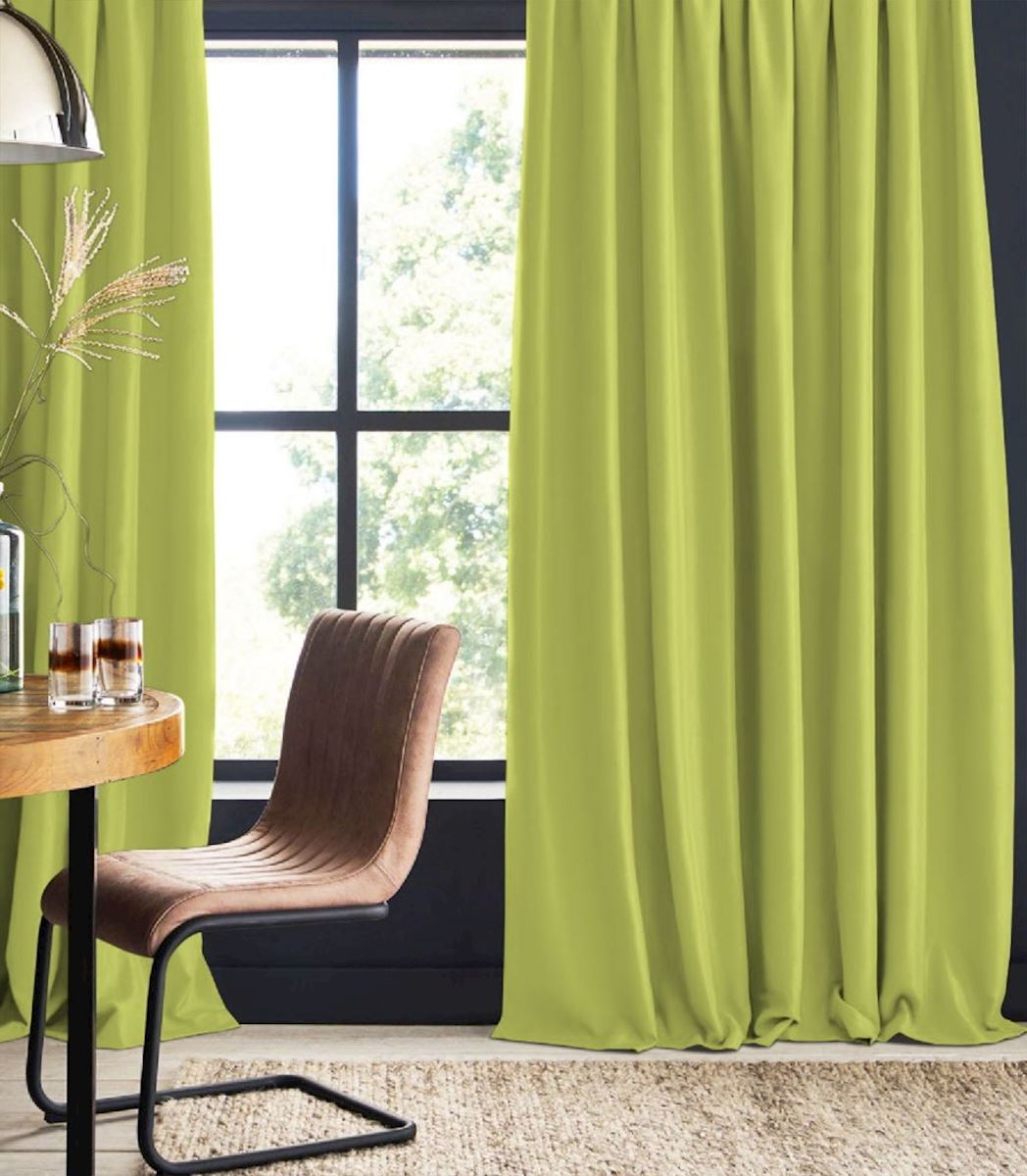 Night curtain green Dewi