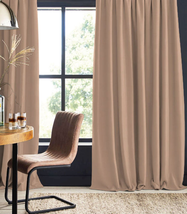 Tenda oscurante marrone chiaro Corin