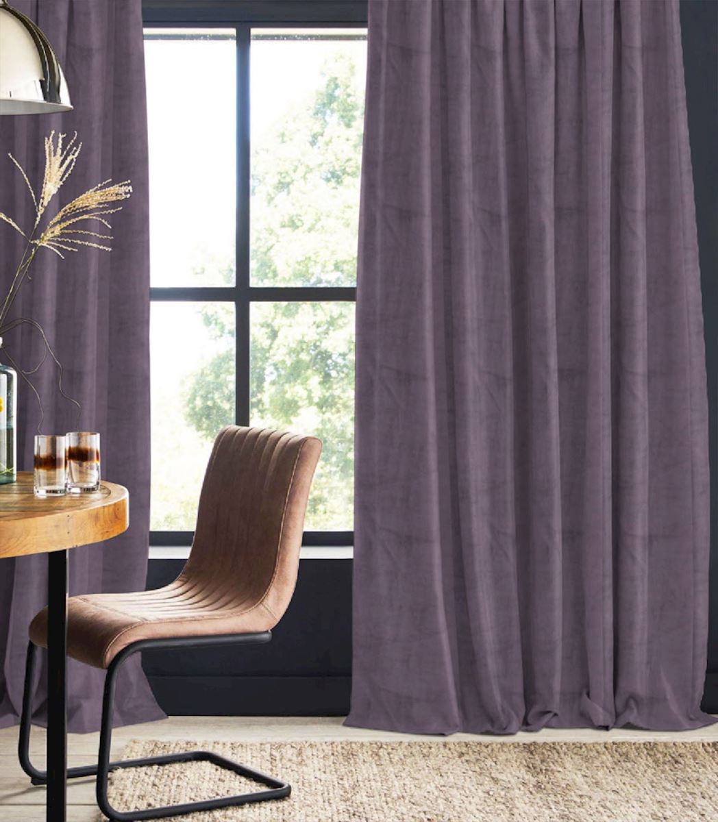 Night curtain lilac Velvet