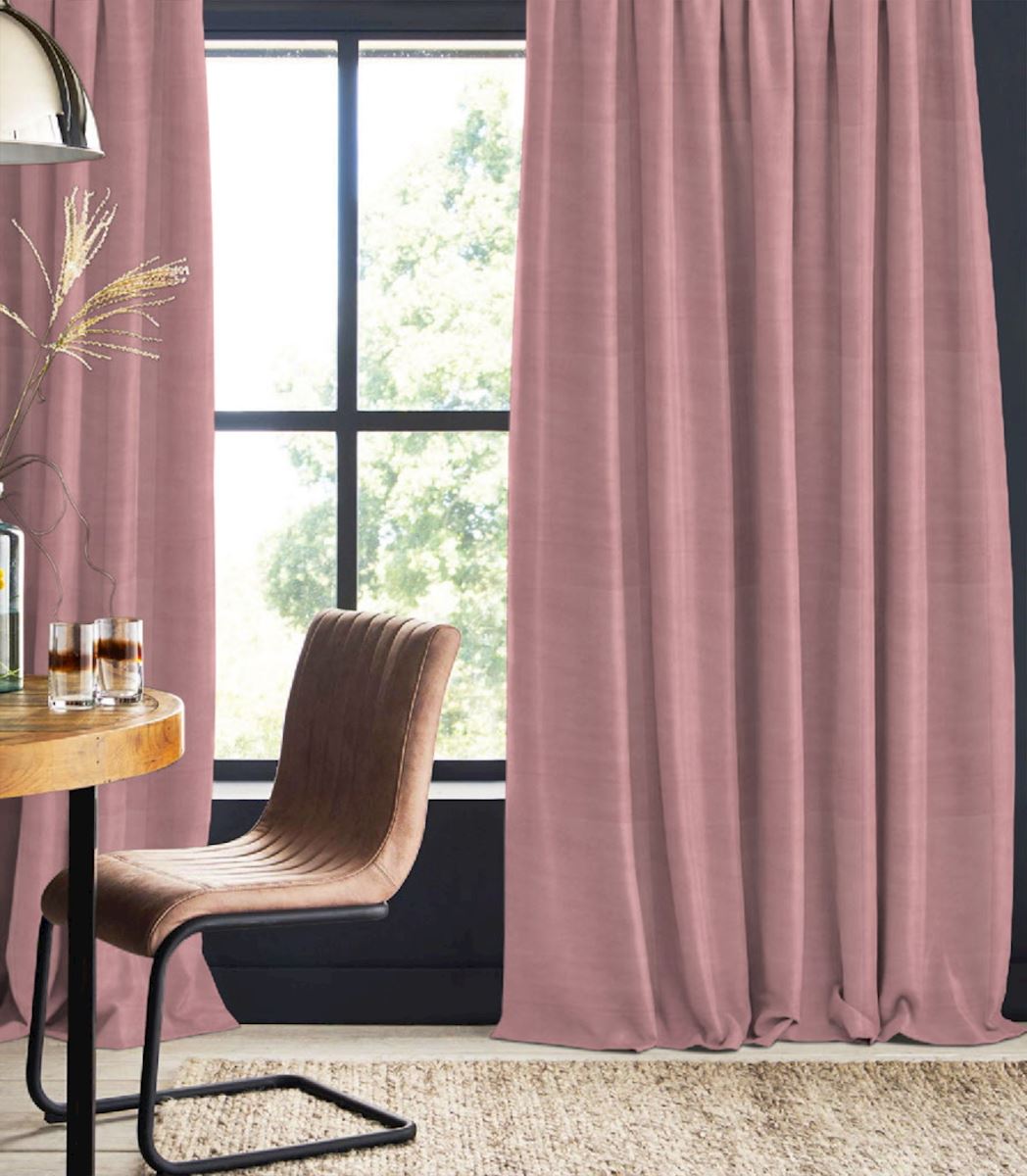 Night curtain old pink Velvet