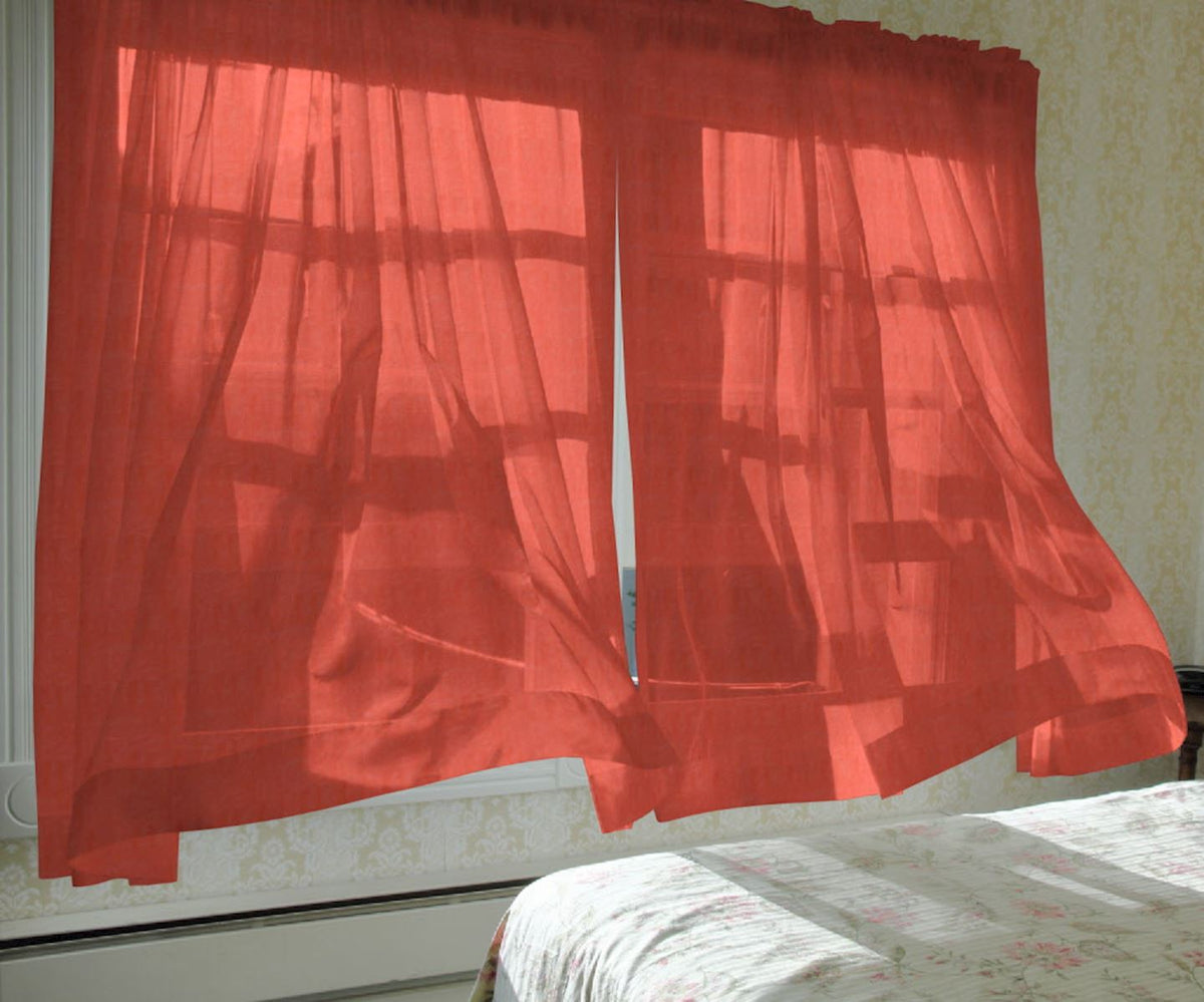 Day curtain red orange Cadan