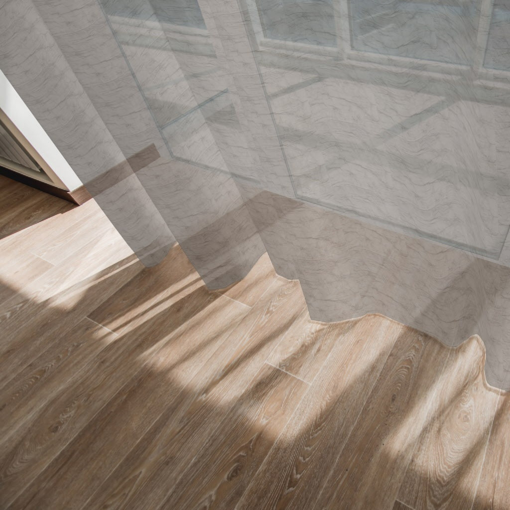 Tagesvorhang grau braun Pelle