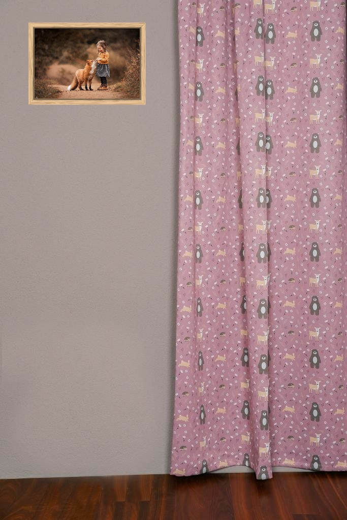 Blackout curtain taupe Albis