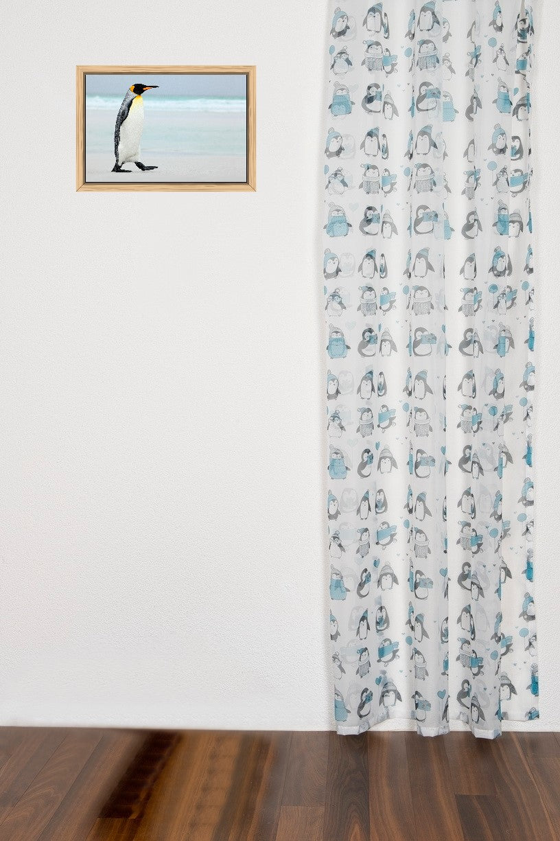 Day curtain turquoise Celine