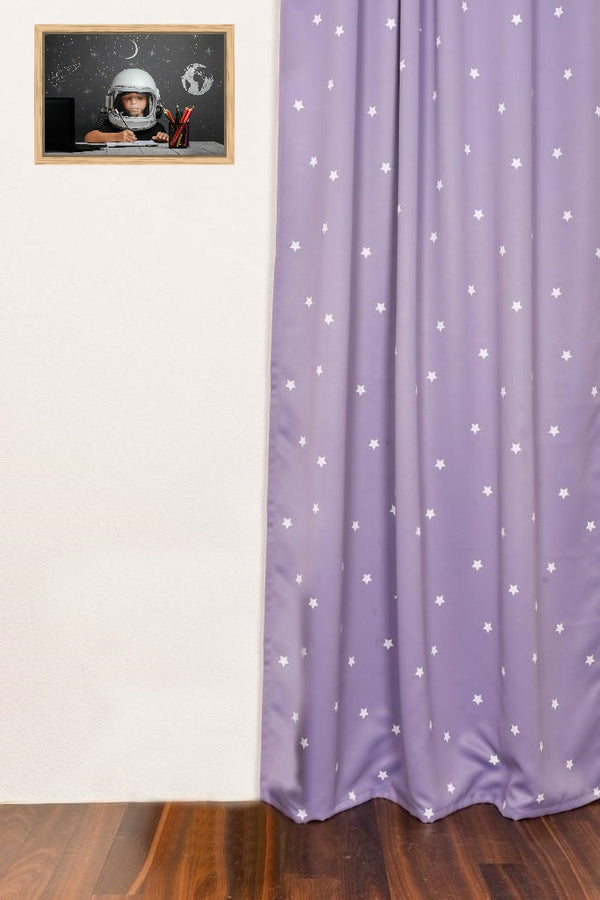 Blackout curtain "Stars" violet Kiki