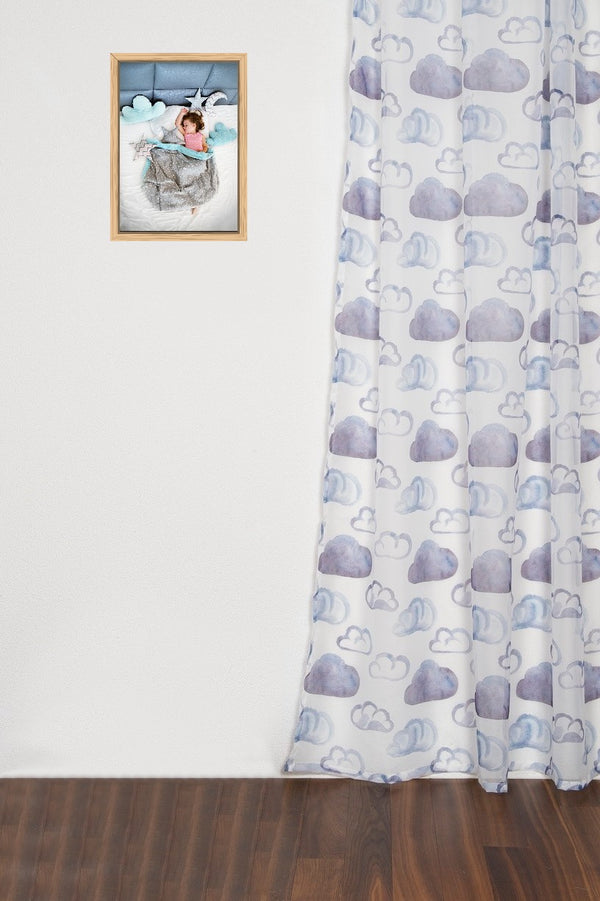 Day curtain "Clouds" blue Simon