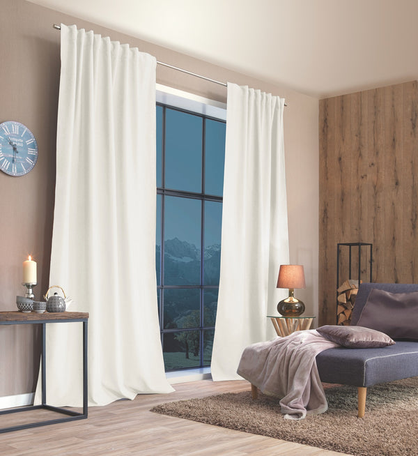 Night curtain "Thermal curtain Windbreak curtain" off-white Samedan