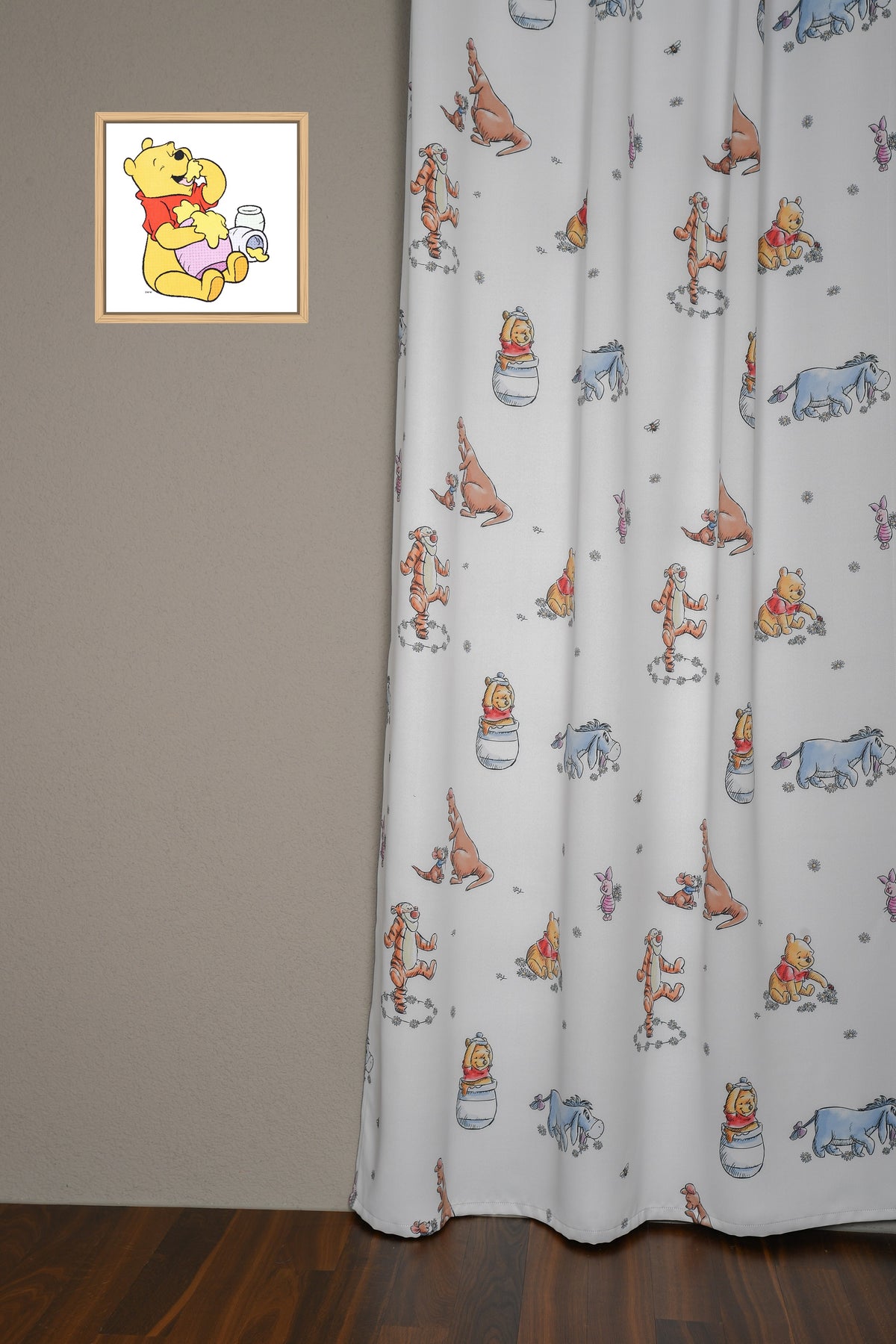 Blackout curtain colorful Winnie the Pooh