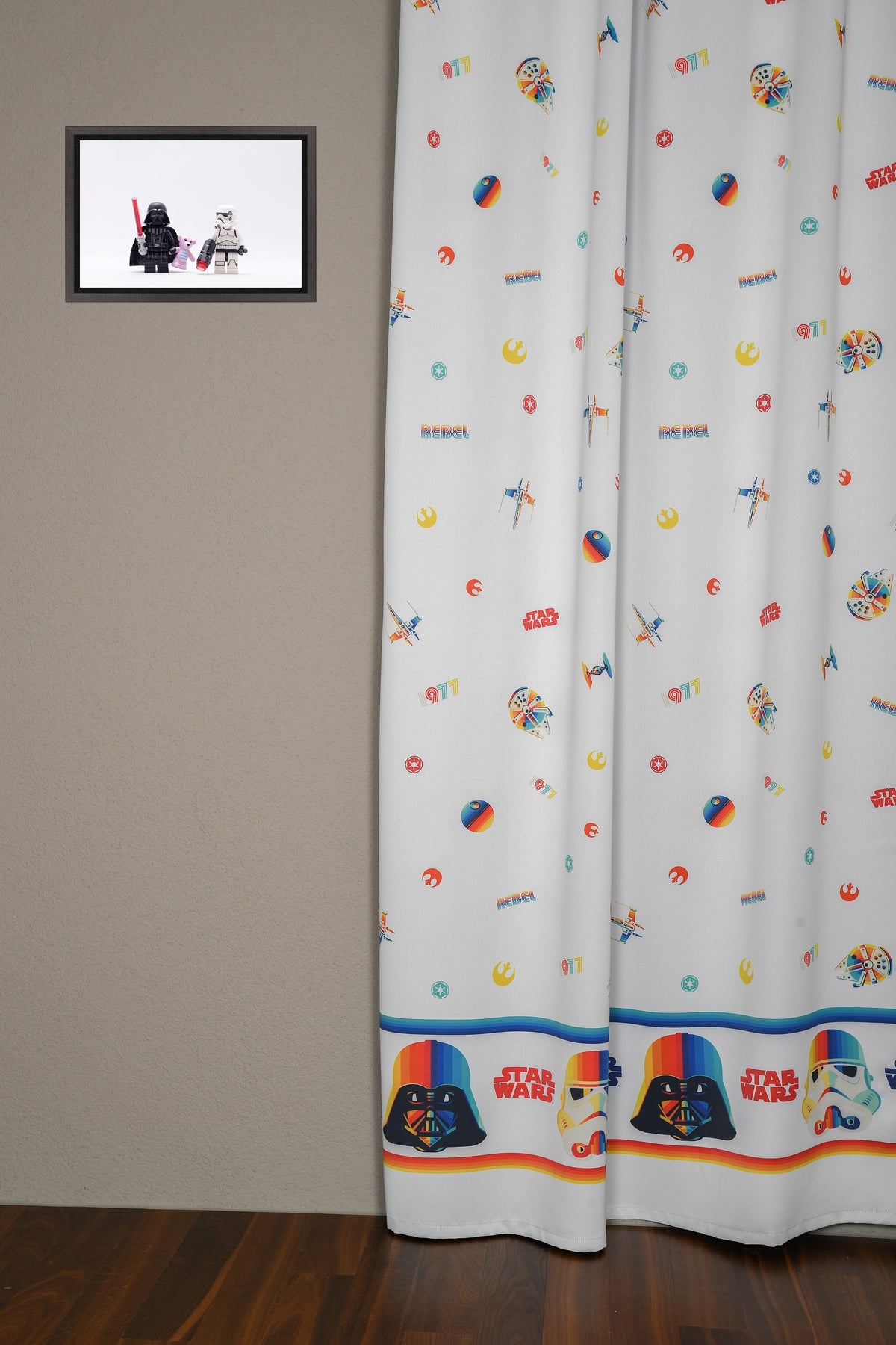Blackout curtain colorful Star Wars