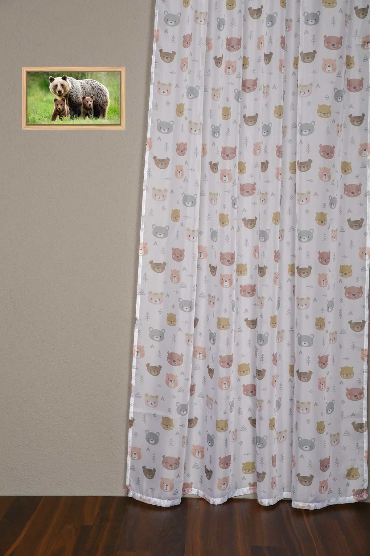 Day curtain gray-taupe Hendrik
