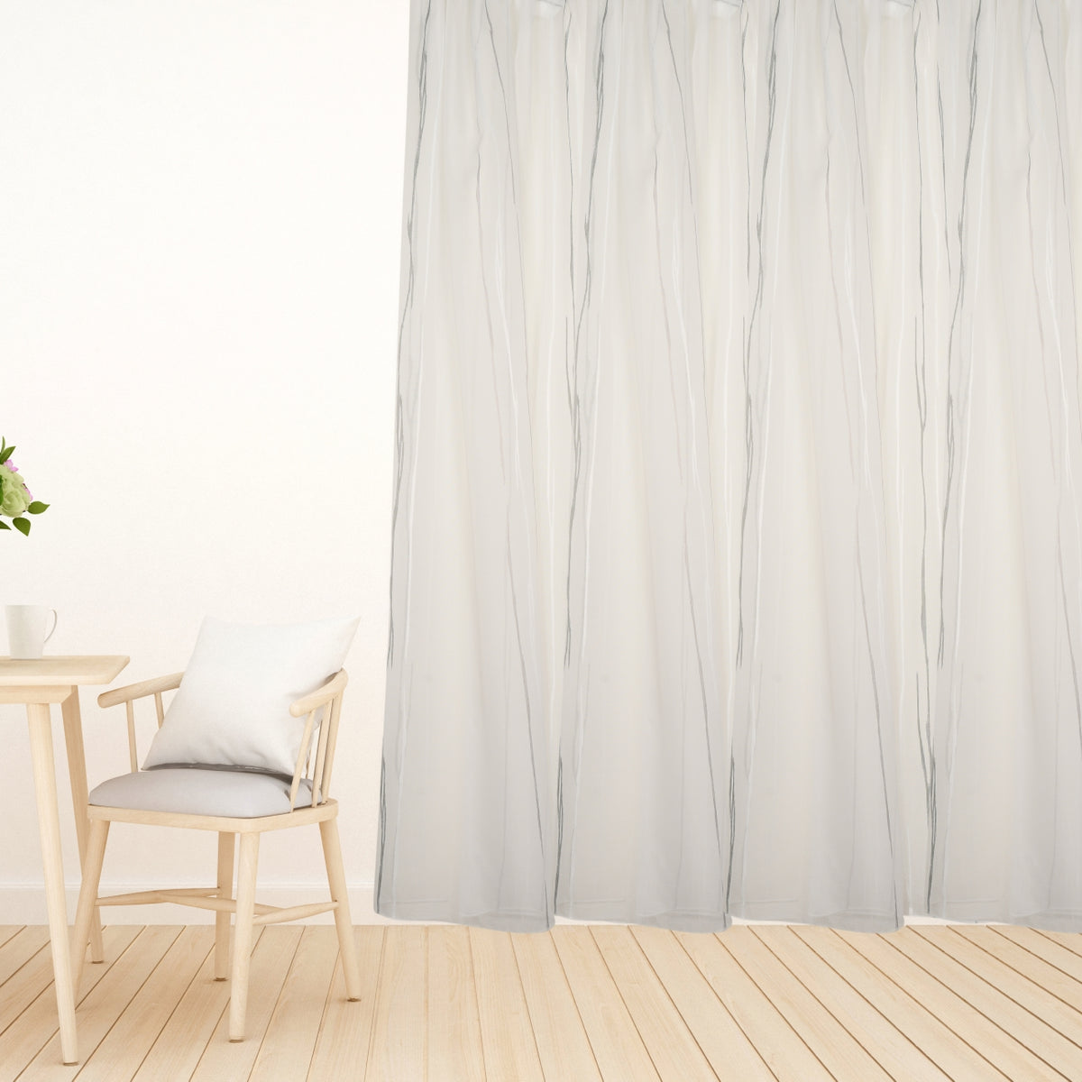 Day curtain gray Säntis