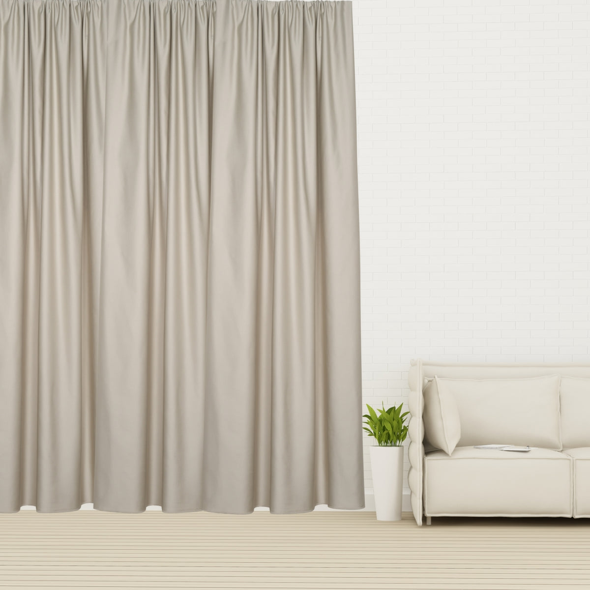 Night curtain beige Soft