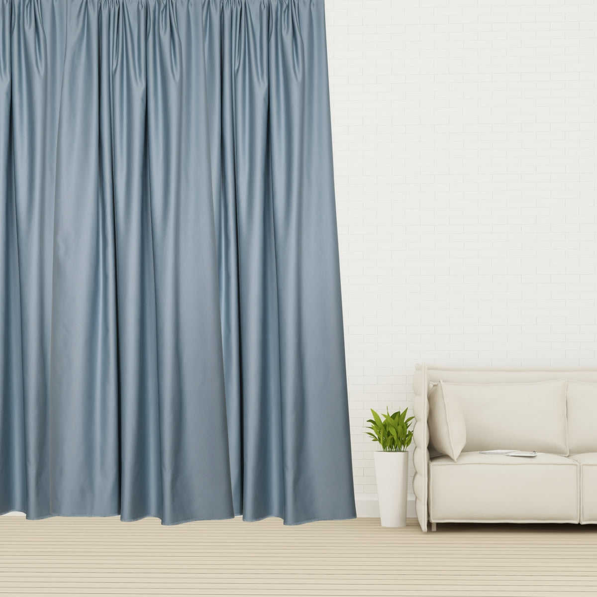 Night curtain light blue Soft
