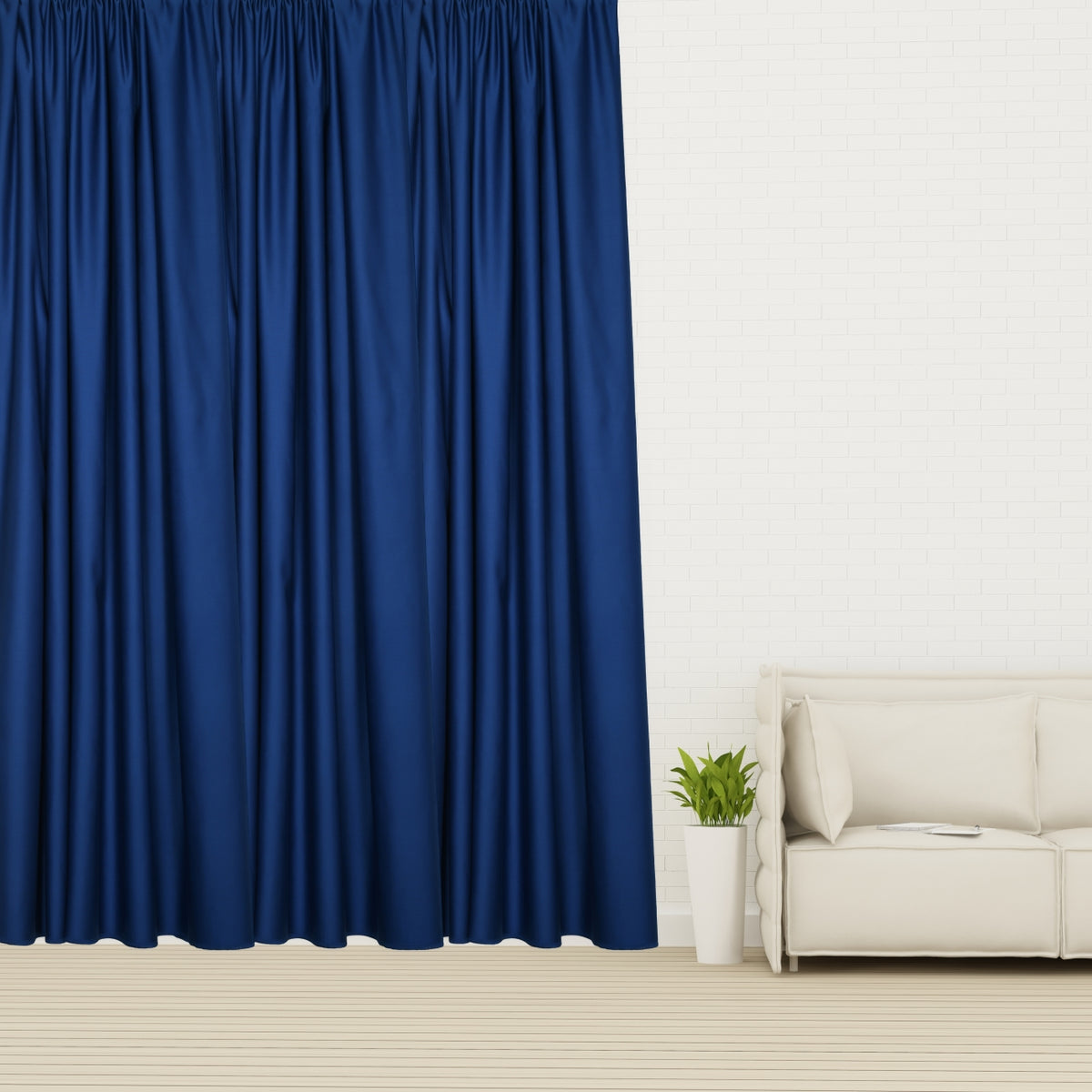Night curtain blue soft