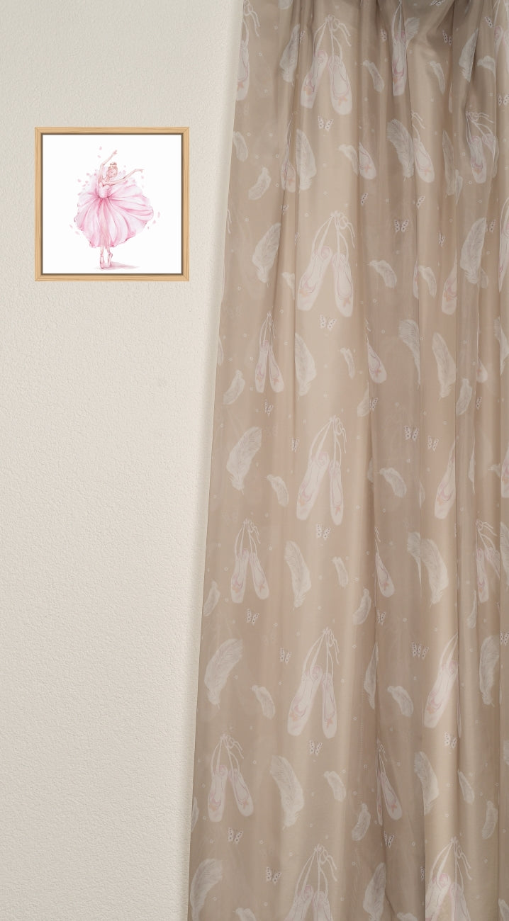 Day curtain pink taupe Lilou