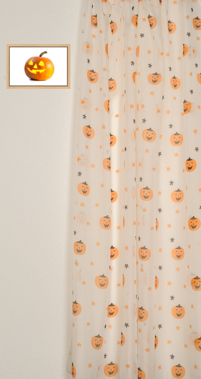 Day curtain orange Pumpkin