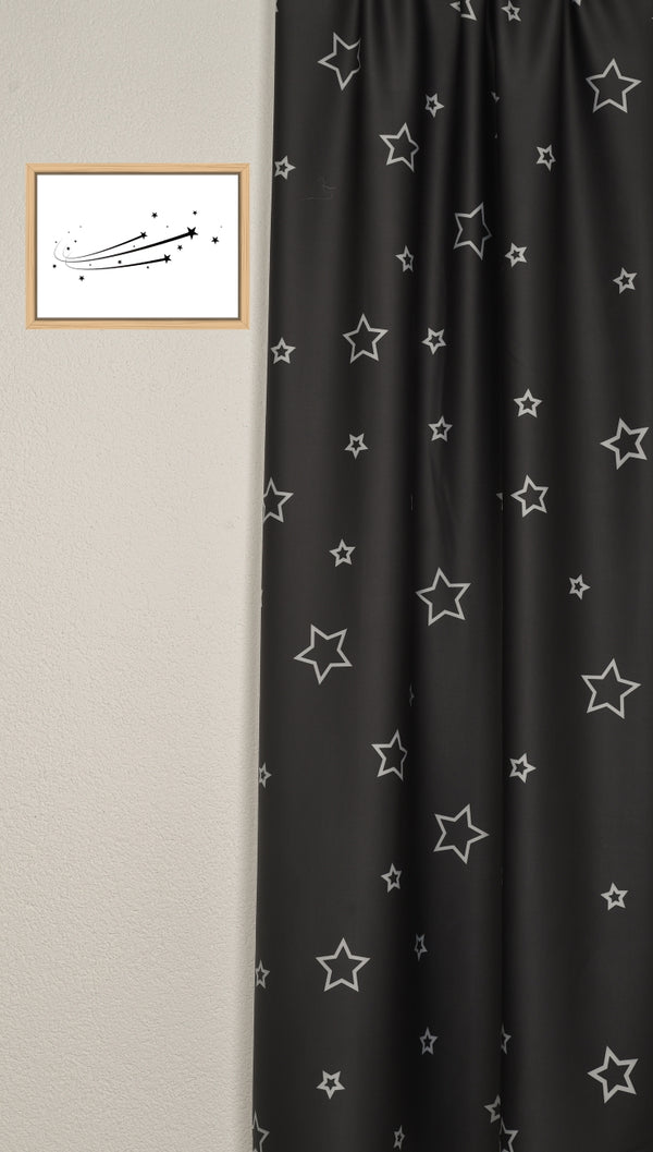 Tenda oscurante "Stelle" nero Orione