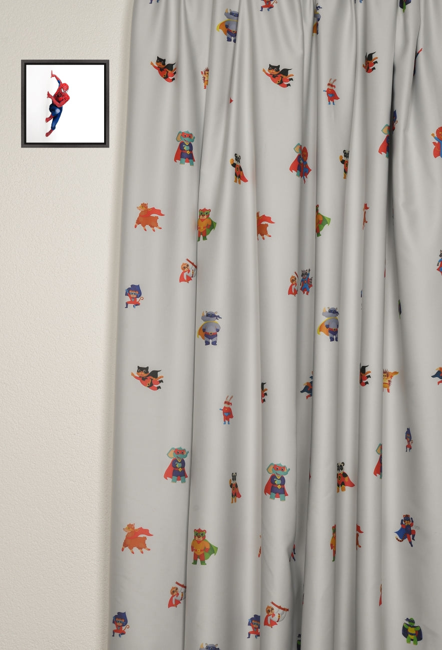 Blackout curtain colorful Little Heros