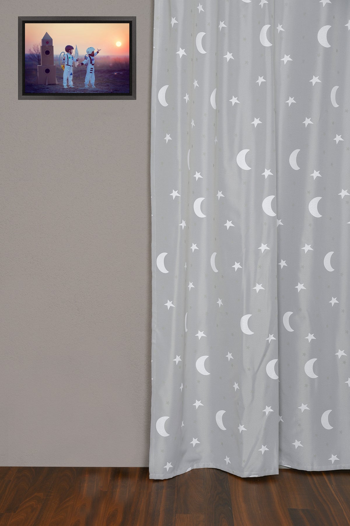 Night curtain silver Moon