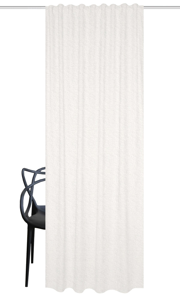 Night curtain "Thermo curtain" off-white flocked