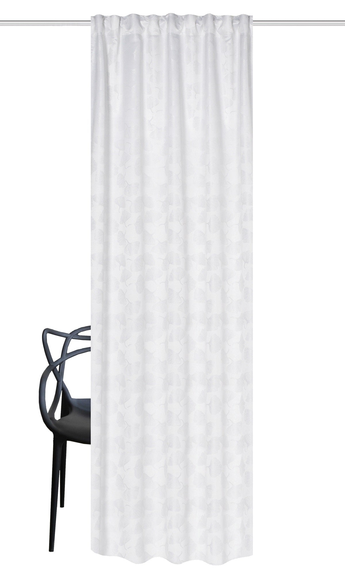 Night curtain wool white Fiona