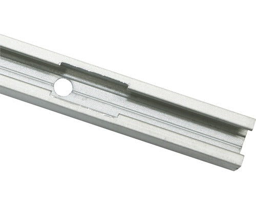 Rail à rideaux aluminium 1 voie couleur alu 160.5cm