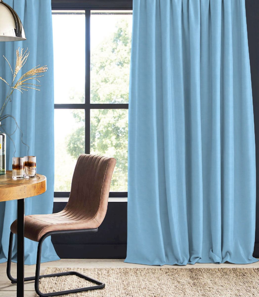 Night curtain turquoise blue Cal