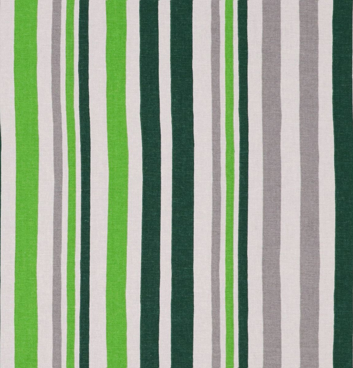 Night curtain green stripe