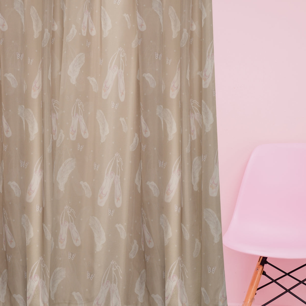 Day curtain pink taupe Lilou