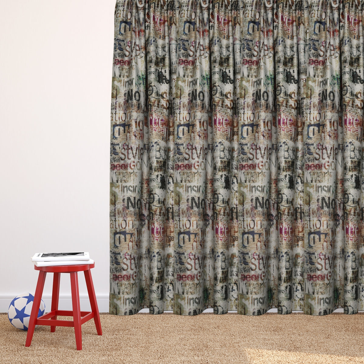 Blackout curtain colorful Yankee