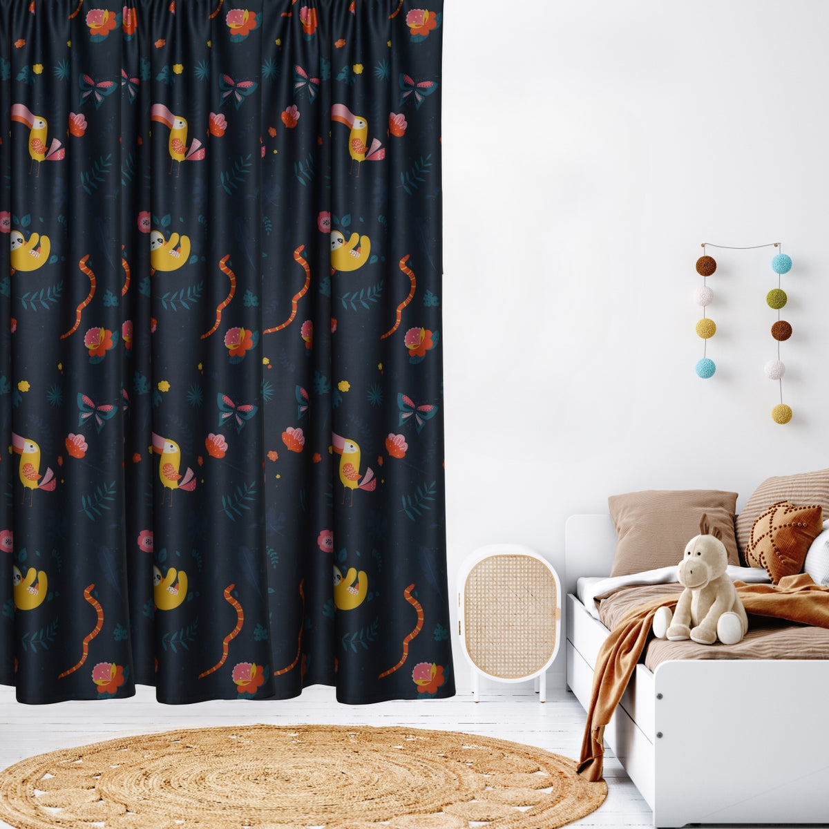 Blackout curtain colorful Wild Life