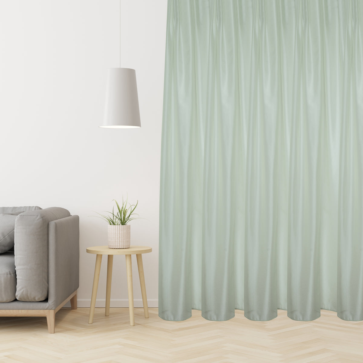 Day curtain delicate green Leif