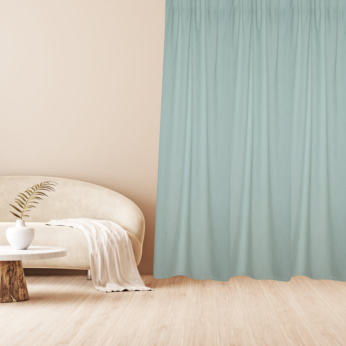 Day curtain soft turquoise Kalle