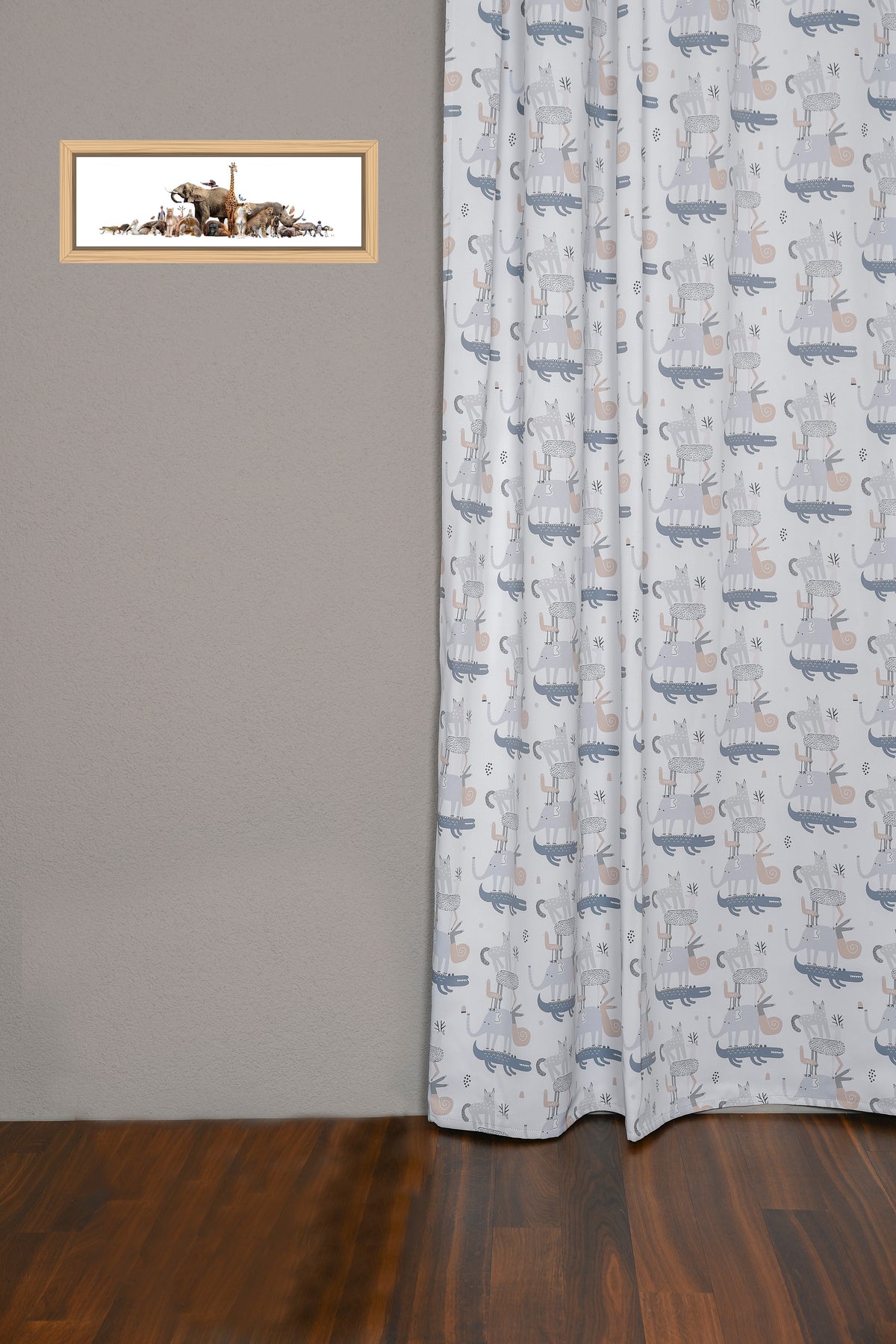 Blackout curtain gray-taupe Bremen