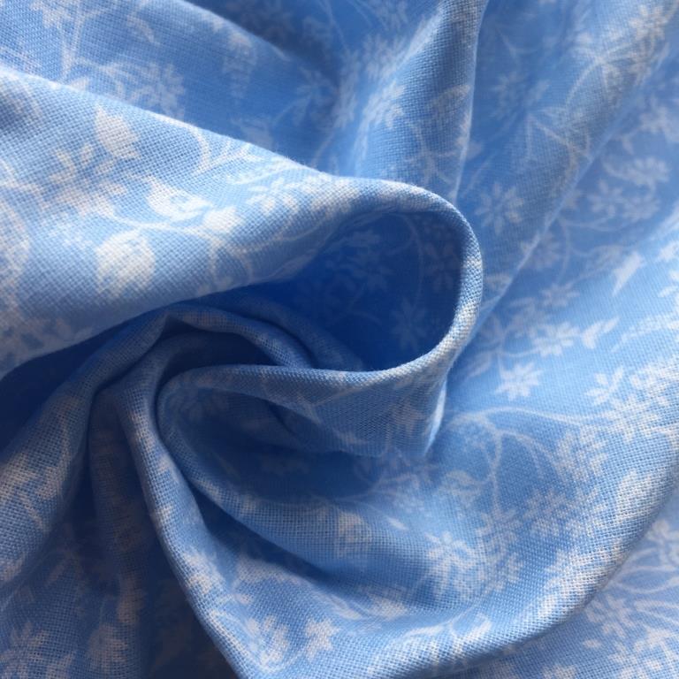 Night curtain blue Flora
