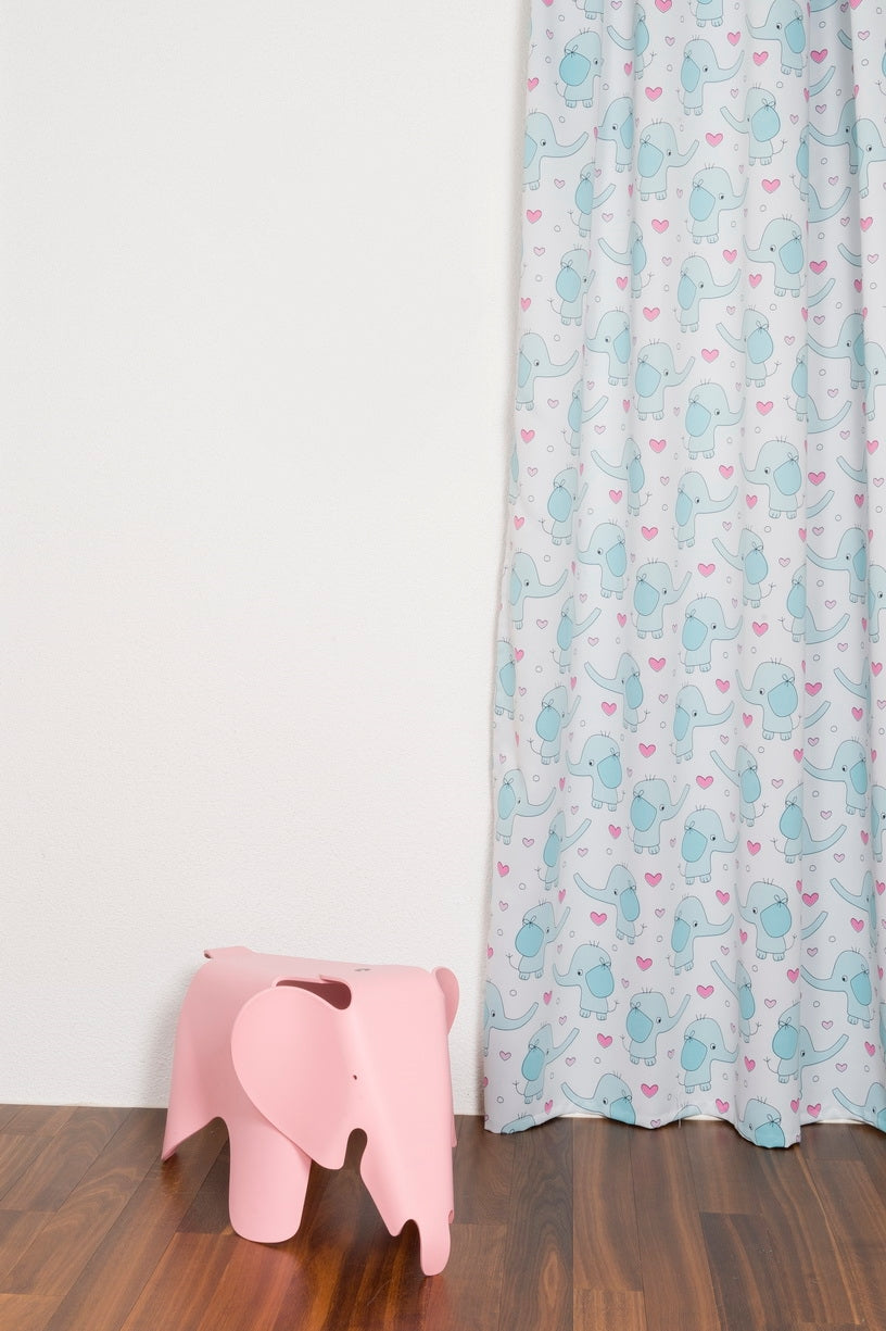 Blackout curtain turquoise pink Melissa
