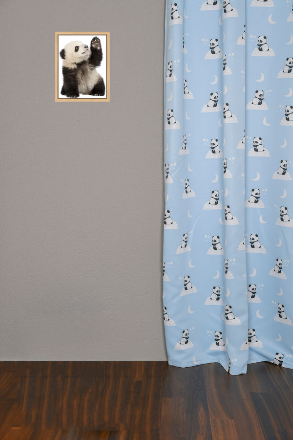 Tenda oscurante panda blu