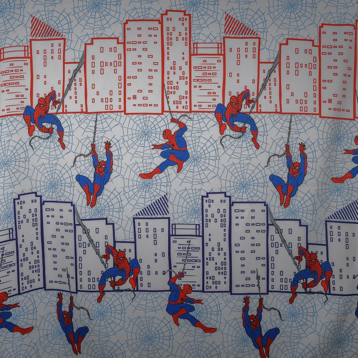 Verdunkelungsvorhang blau-rot Spiderman