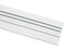 Curtain rail aluminum 2-run white 150cm