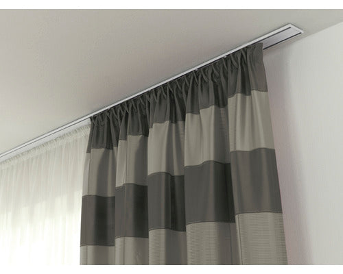 Curtain rail aluminum 2-run white 150cm