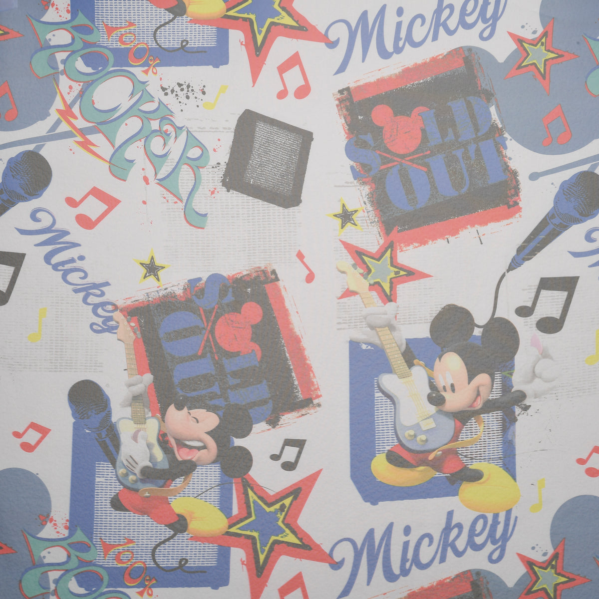 Day curtain blue Mickey