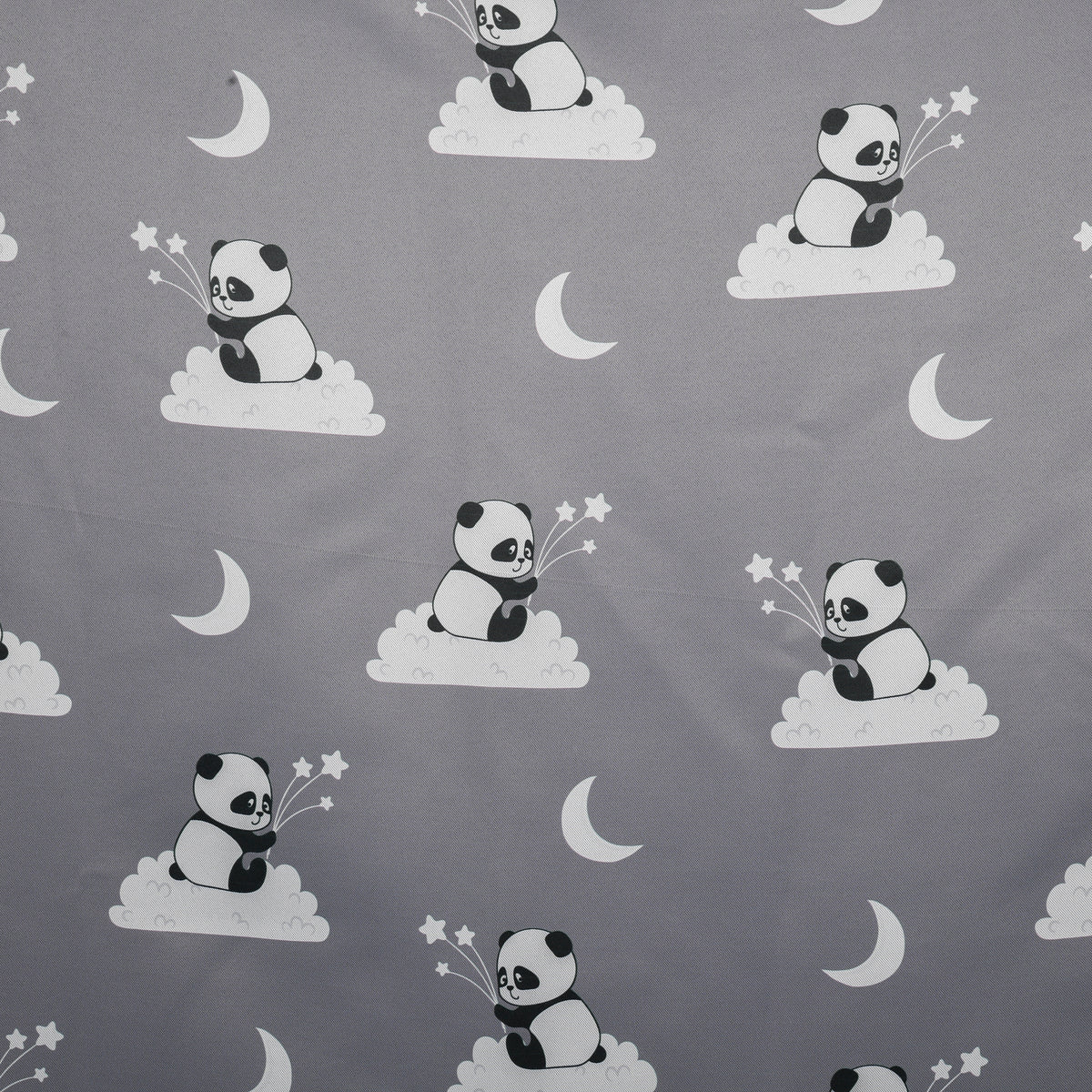 Blackout curtain gray panda